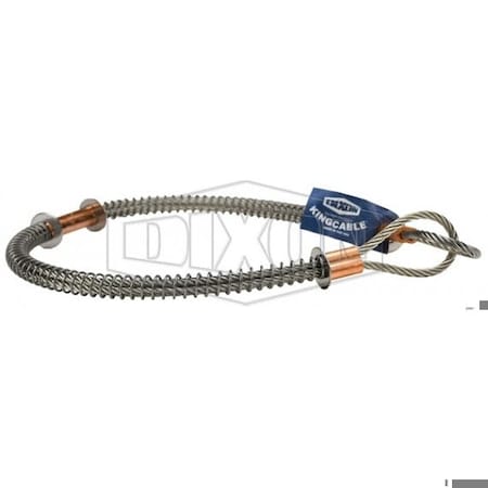 Dixon King Cable Hose Cable, 1/4 in, 38 in L, 200 psi, 304 SS, Domestic WA2SS